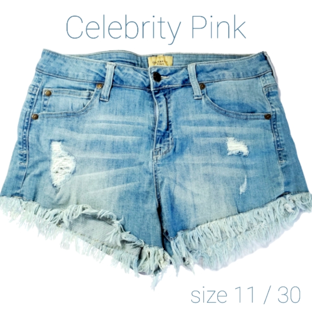 SHORTS Jeans Raw Hem | Celebrity Pink Size 11 / 30